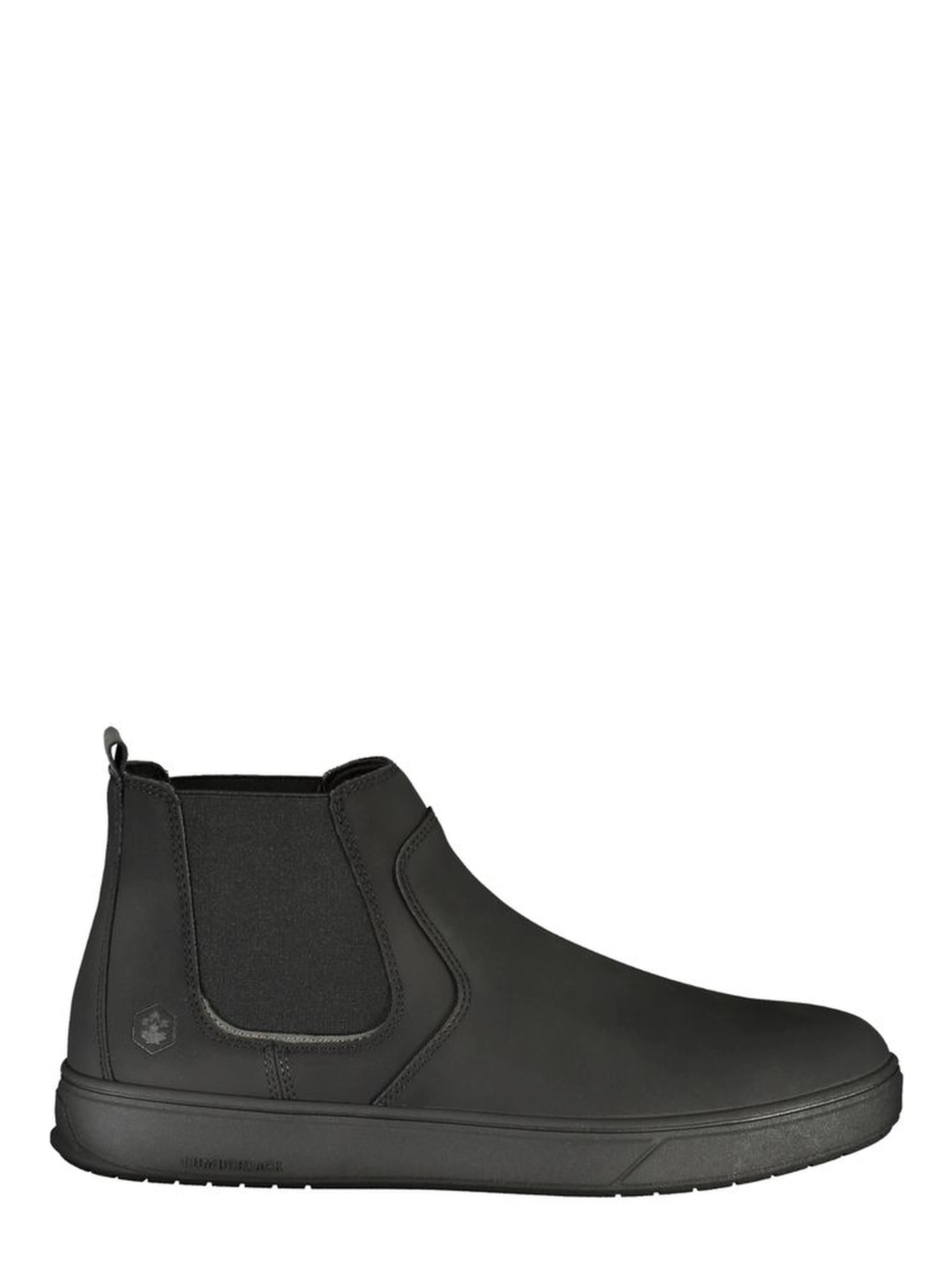 Black Polyester Ankle Boots