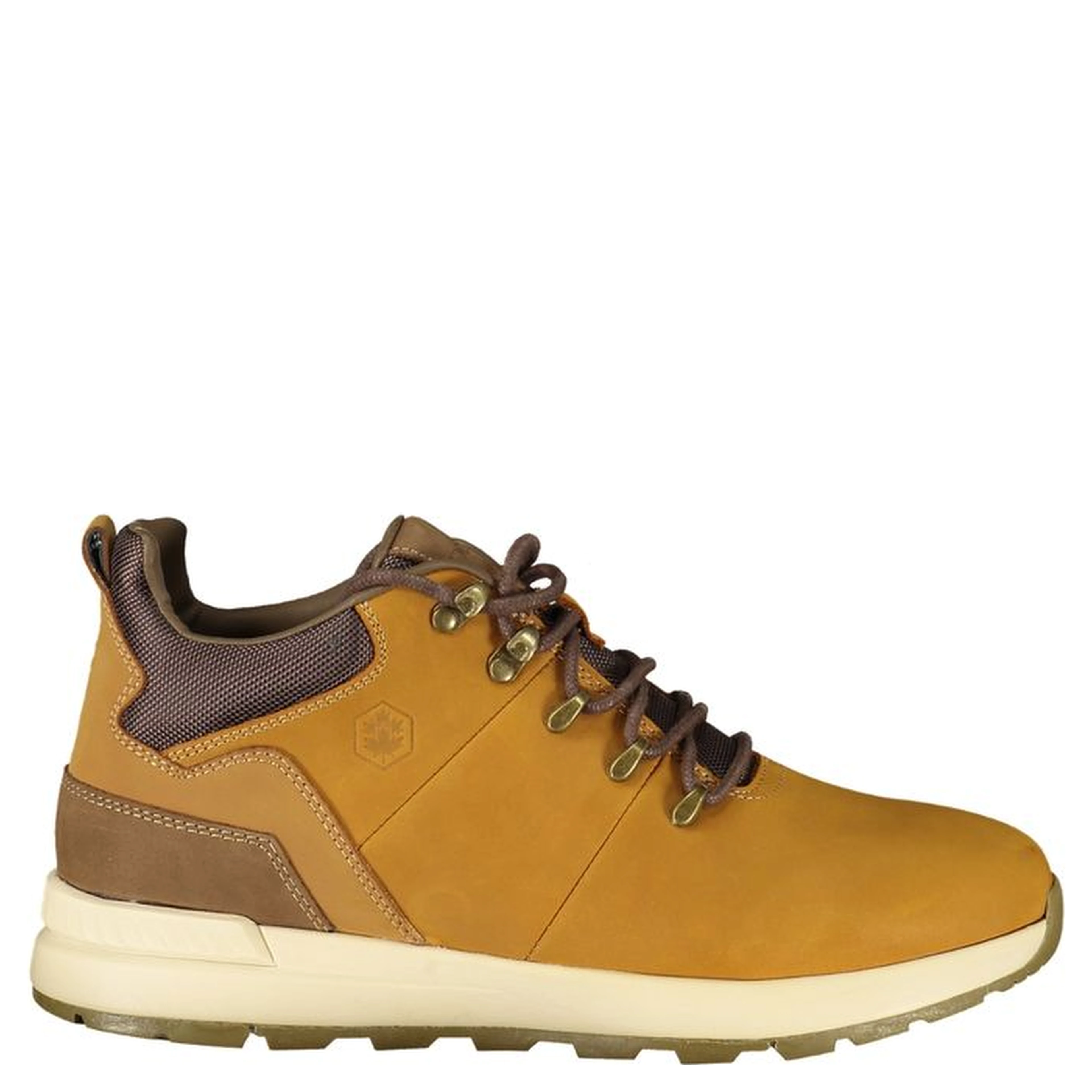 Yellow Polyester Ankle Boots