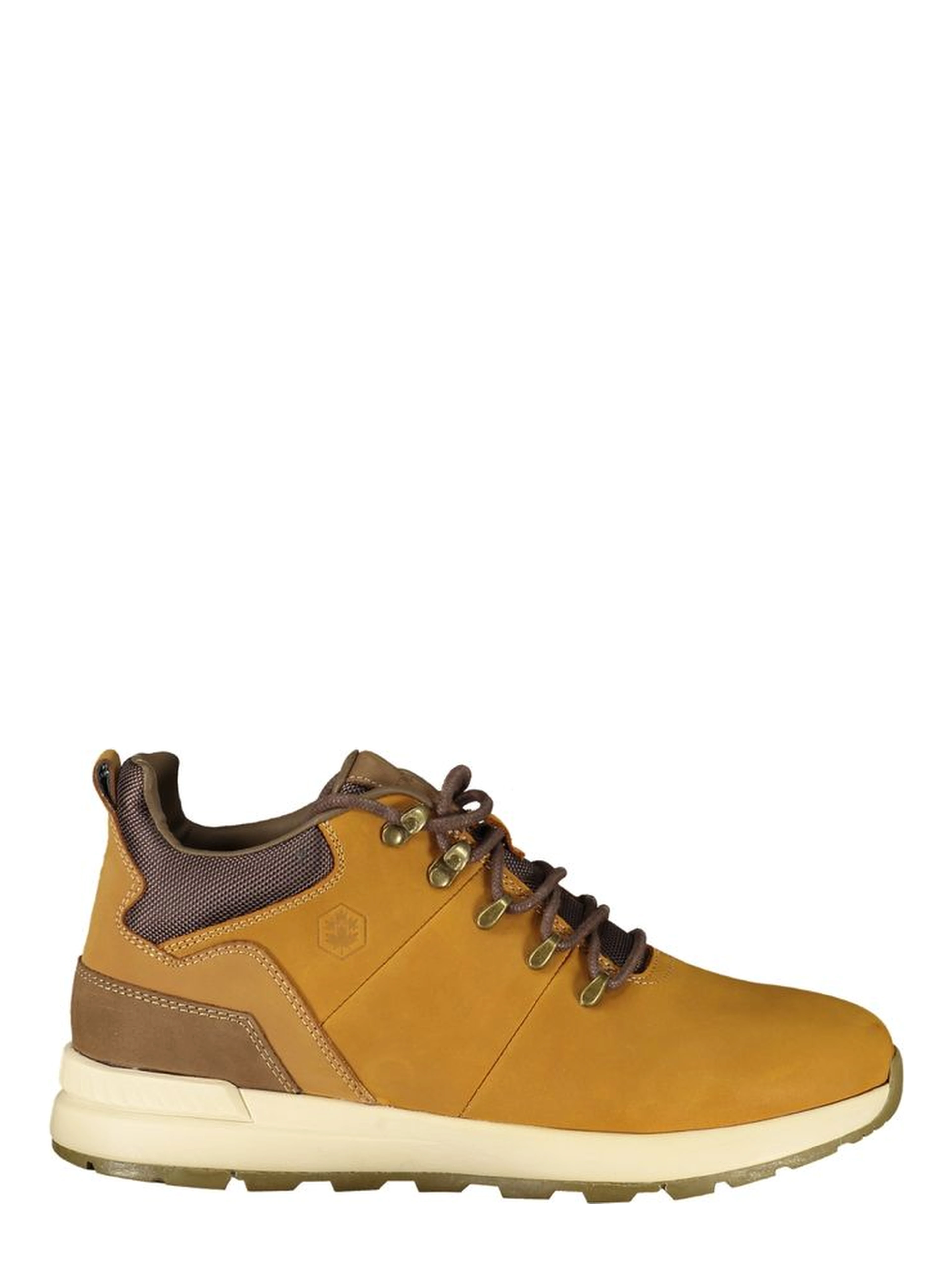 Yellow Polyester Ankle Boots