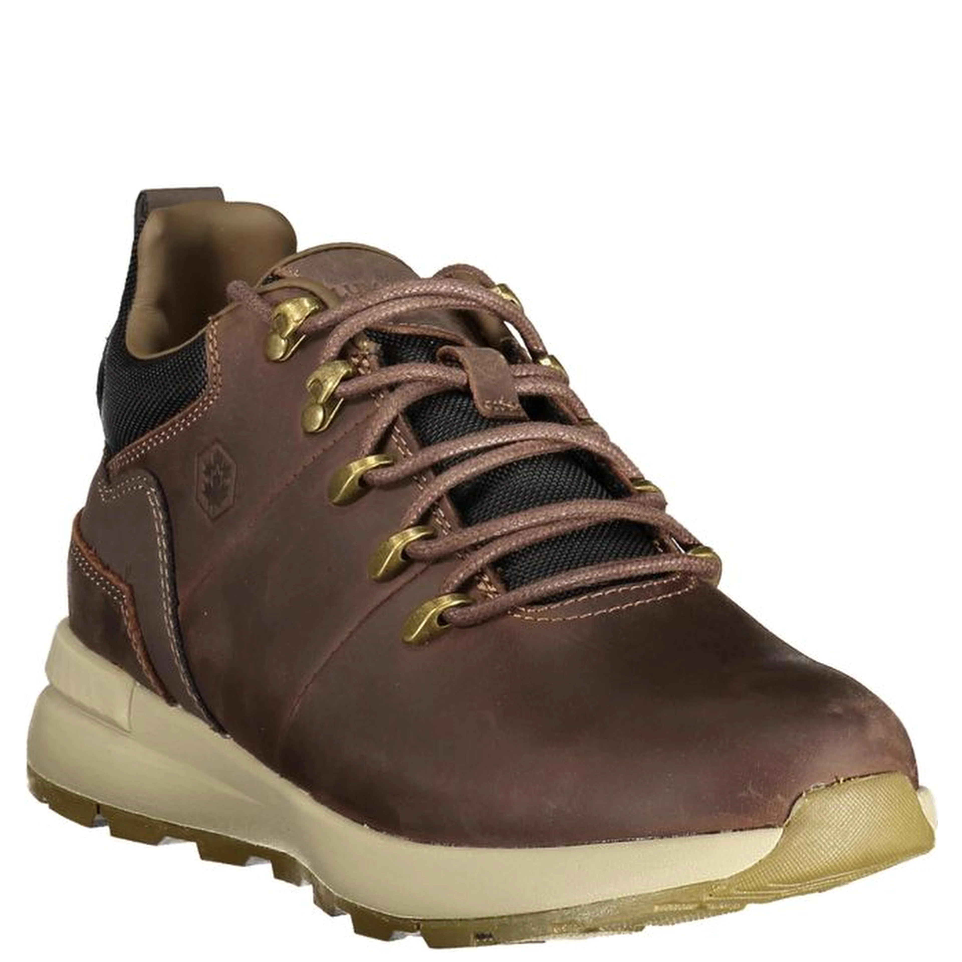 Brown Polyester Ankle Boots