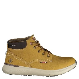 Yellow Polyester Ankle Boots