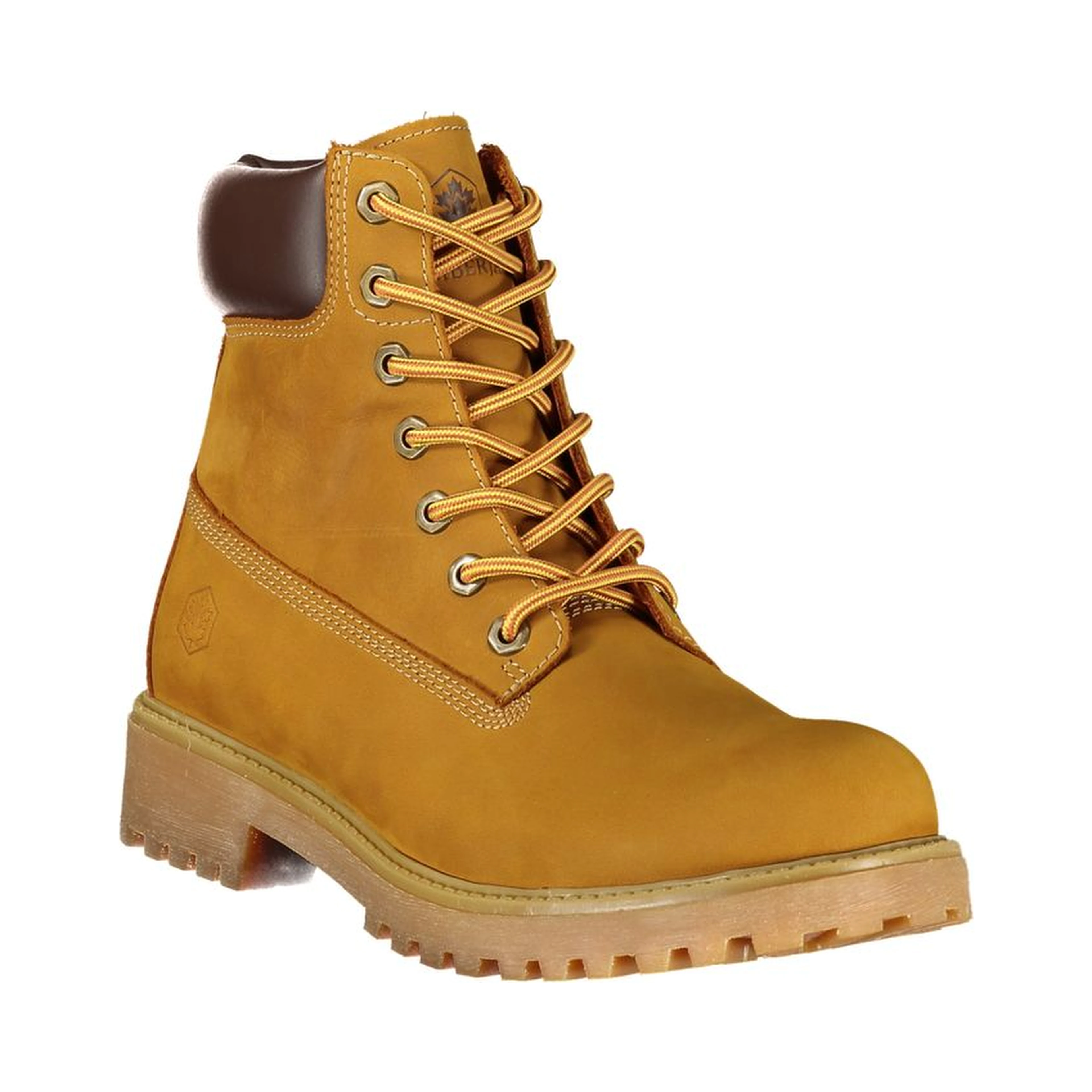 Yellow Polyester Ankle Boots