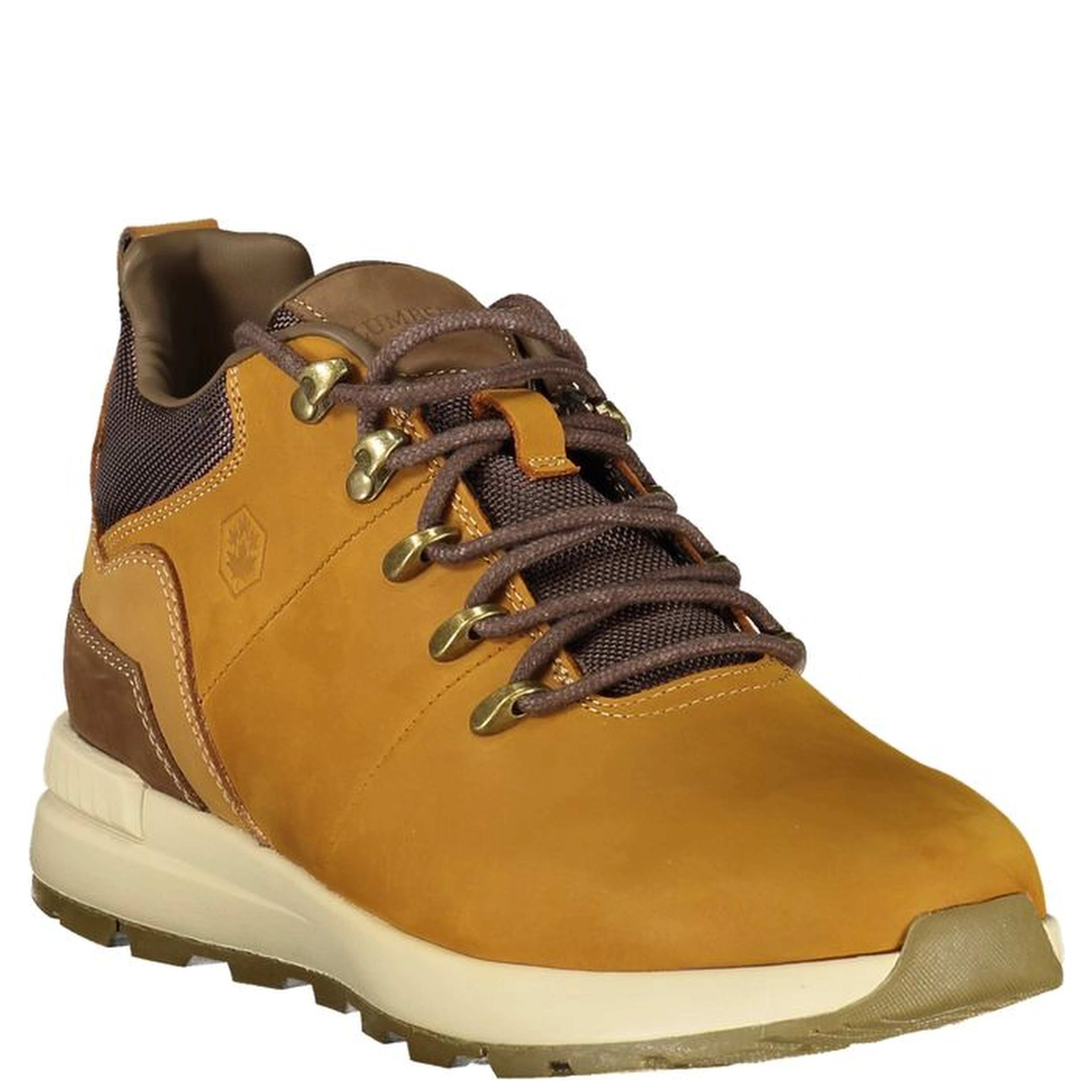 Yellow Polyester Ankle Boots