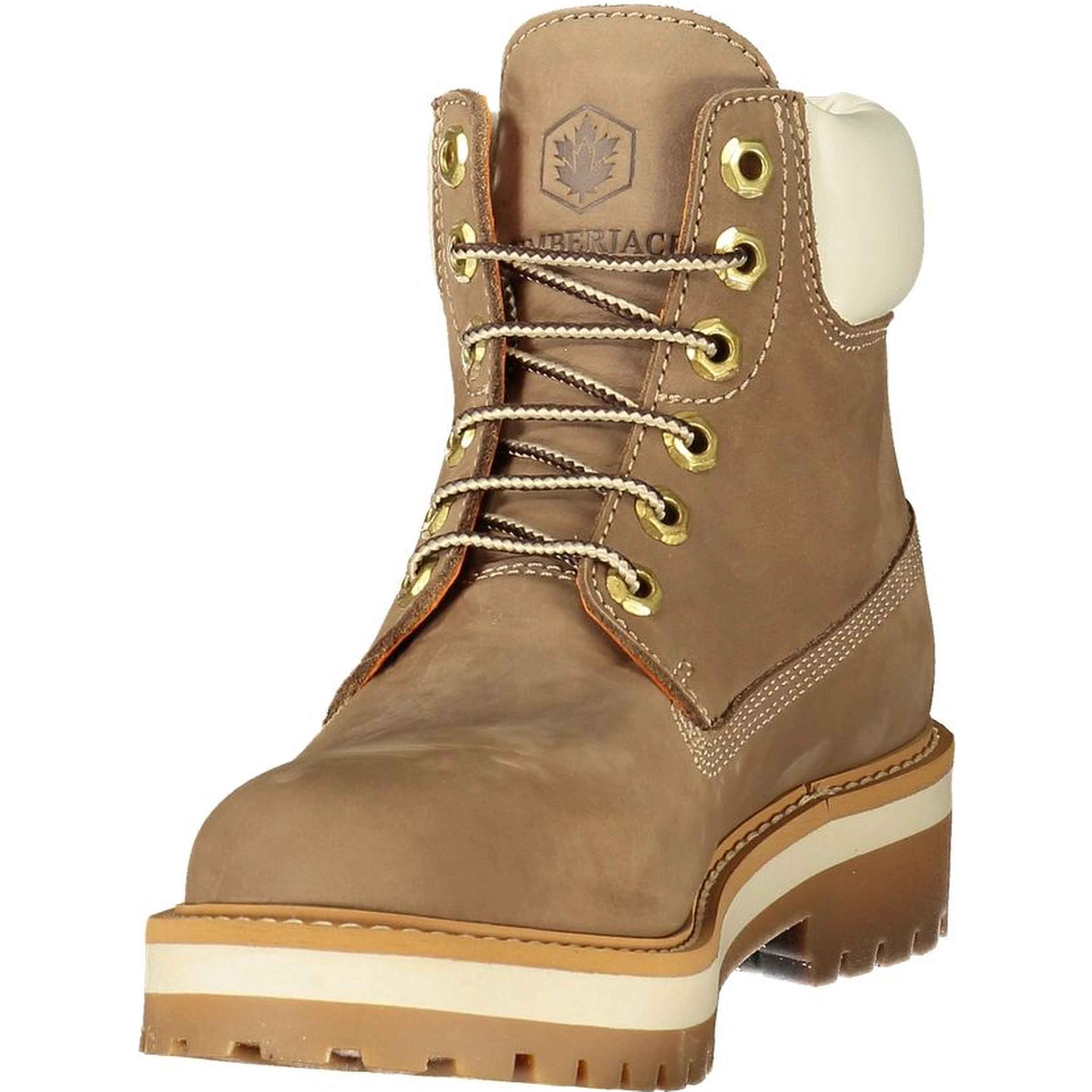 Beige Polyester Ankle Boots