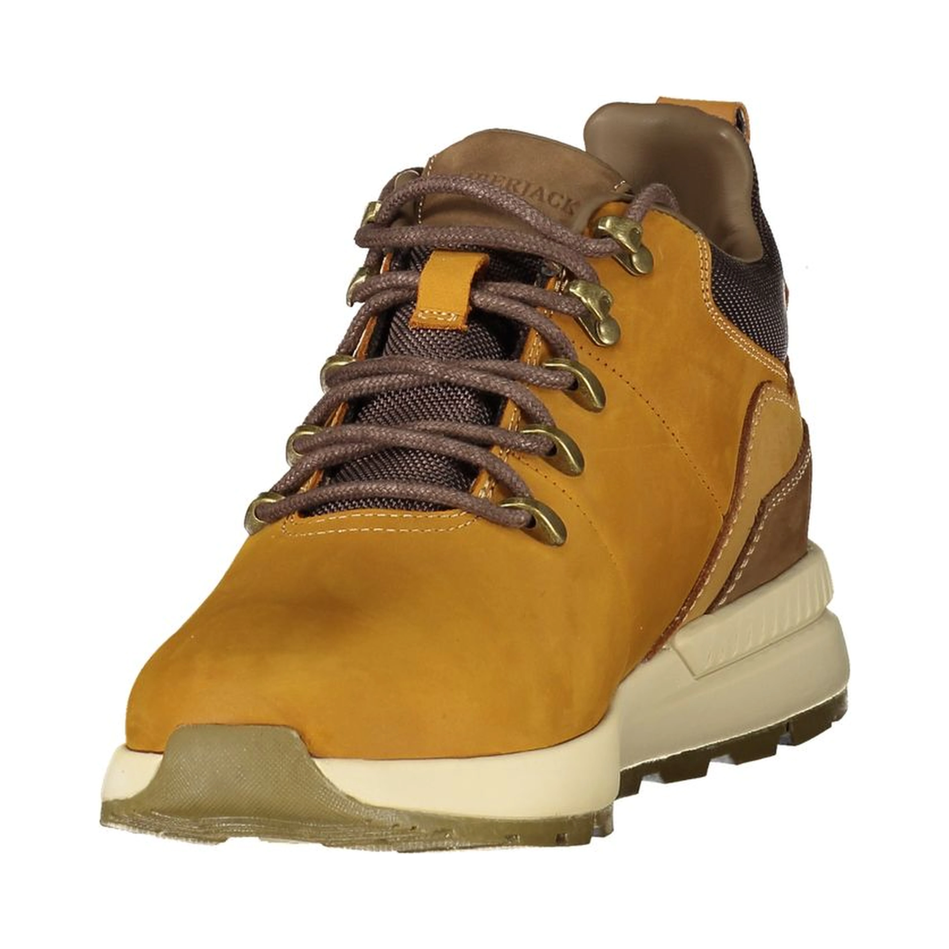 Yellow Polyester Ankle Boots