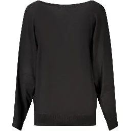Black Viscose Sweatshirt