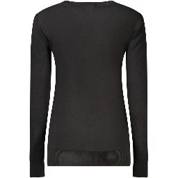 Black Viscose Sweatshirt