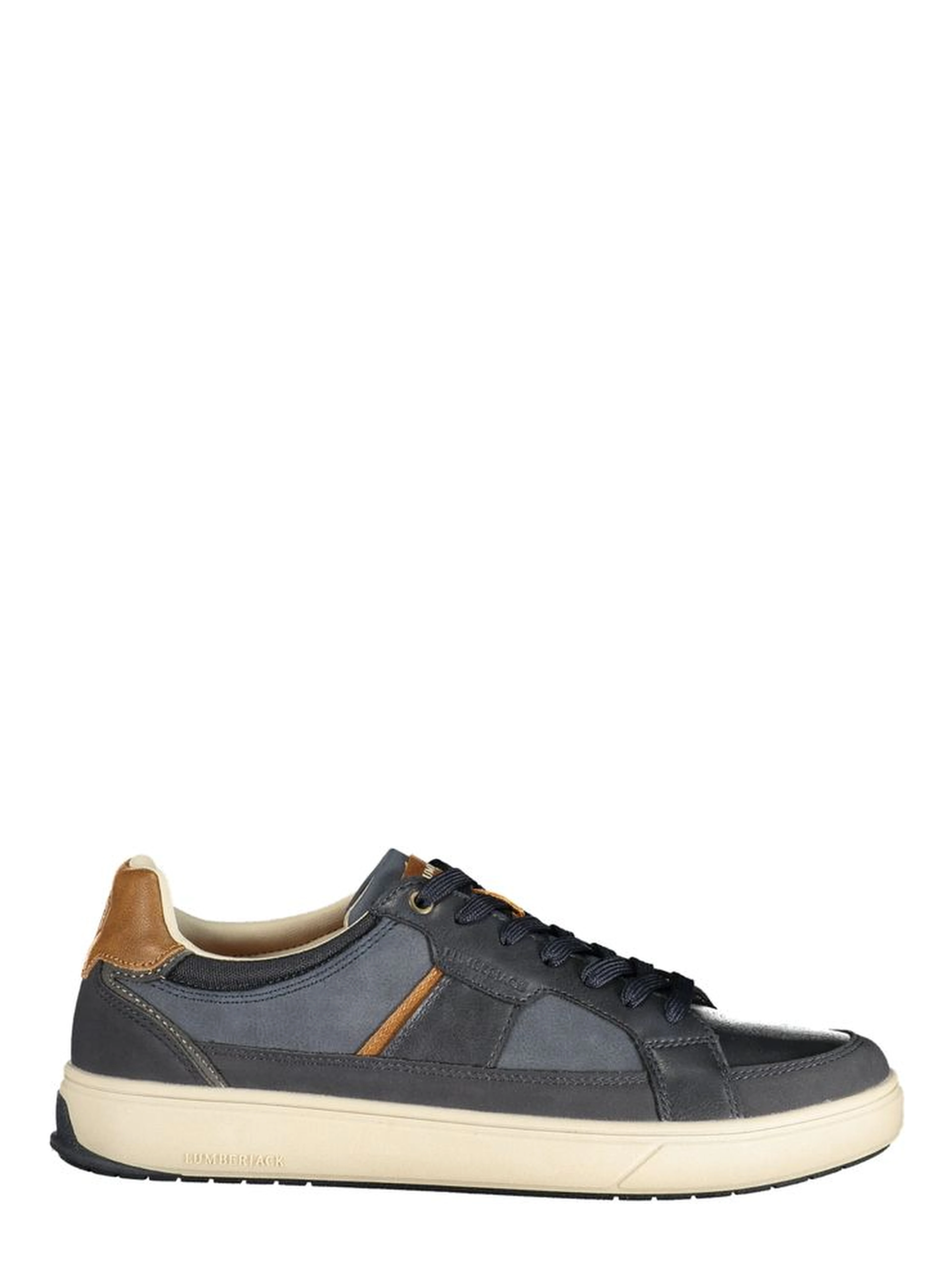 Blue Polyester Athletic Sneakers