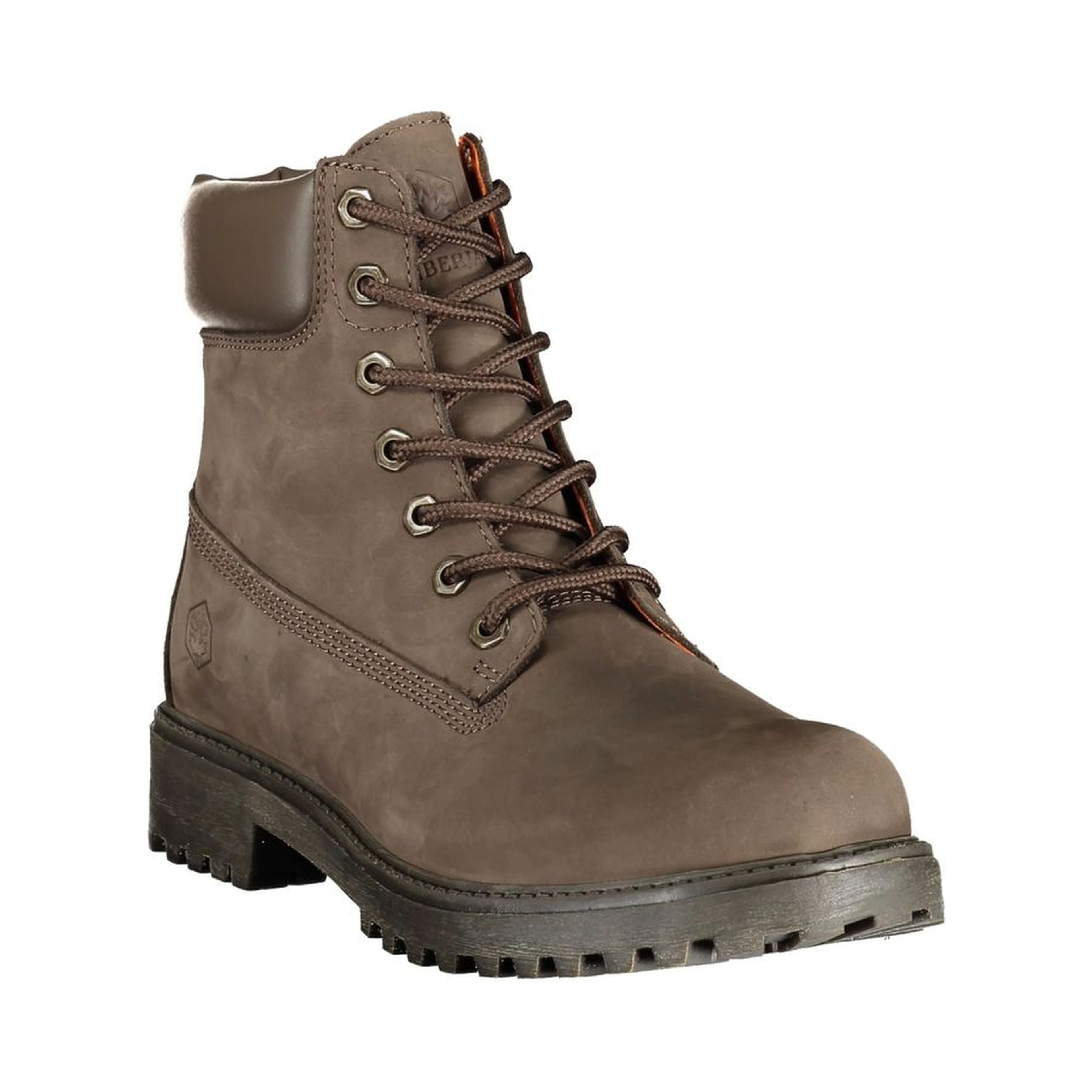 Brown Polyester Ankle Boots