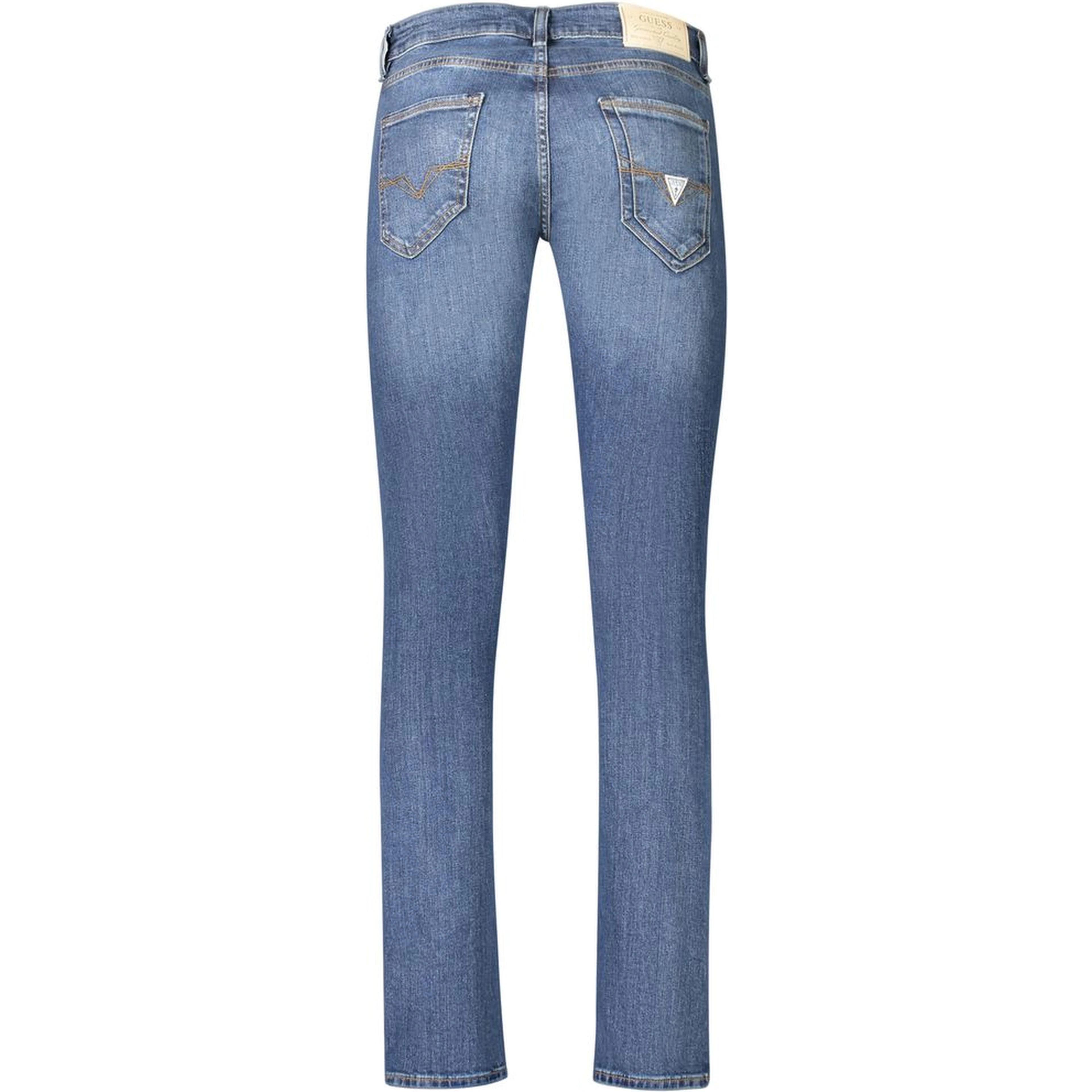 Blue Cotton Skinny Jeans