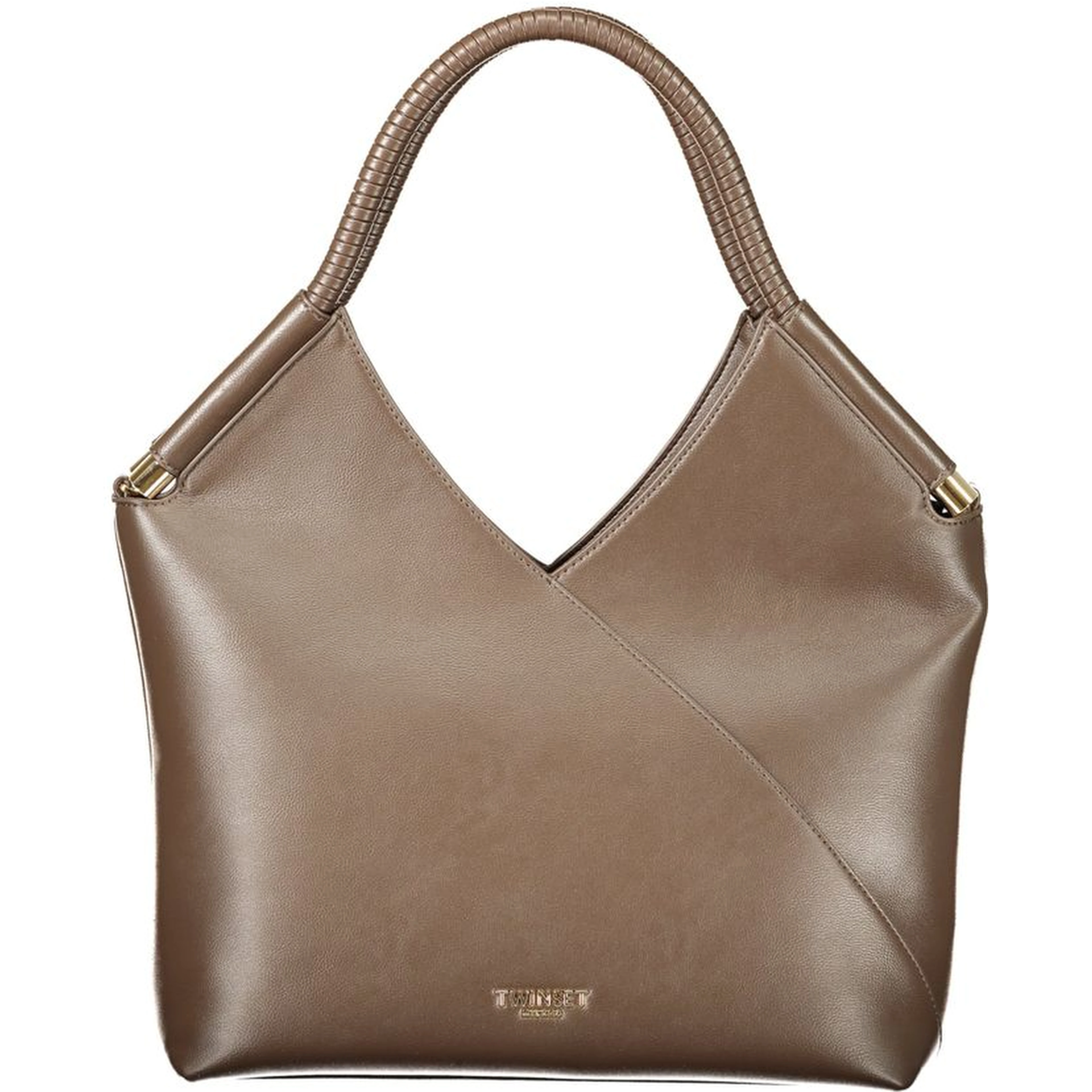Brown Polyethylene Handbag