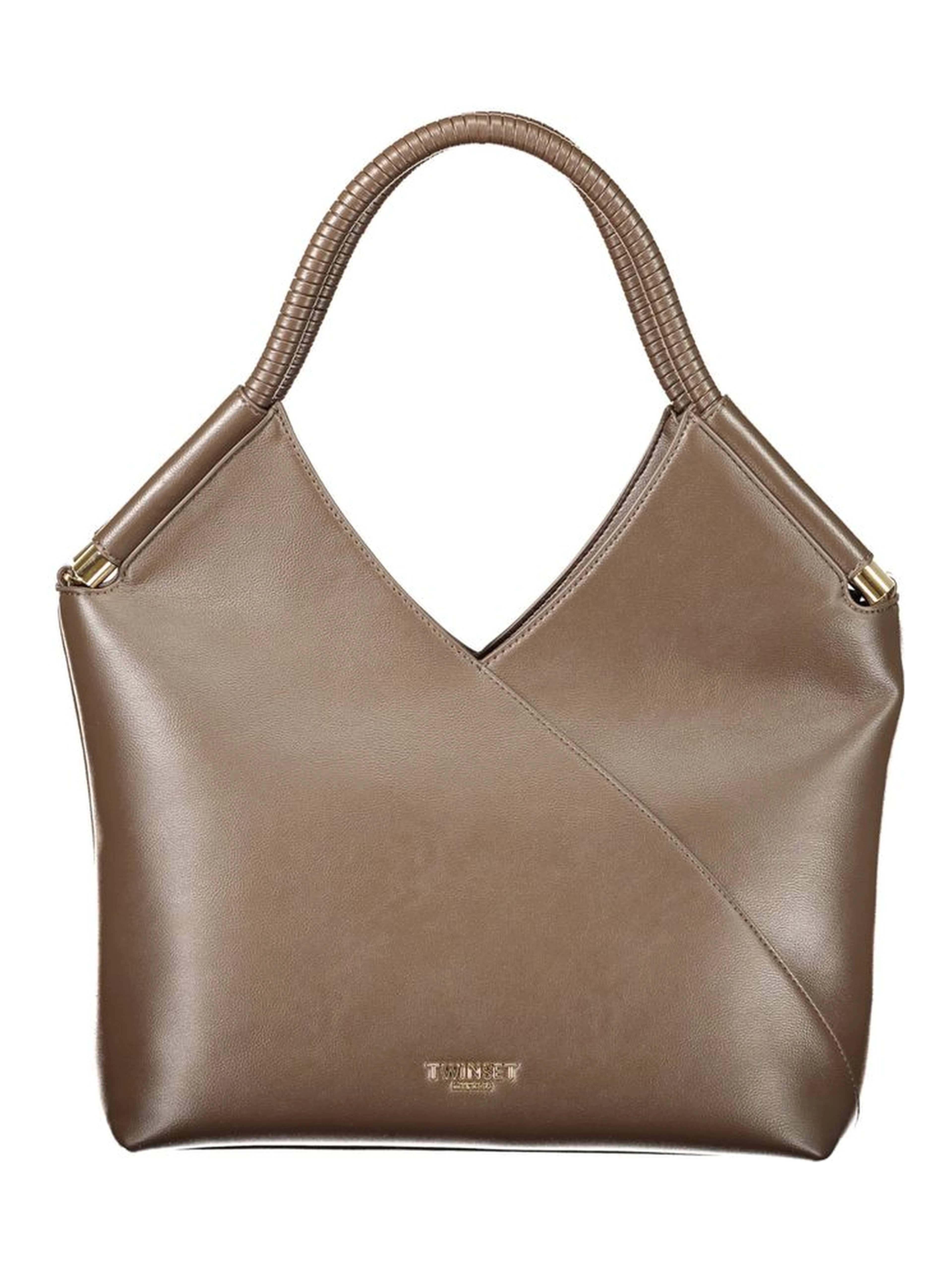Brown Polyethylene Handbag