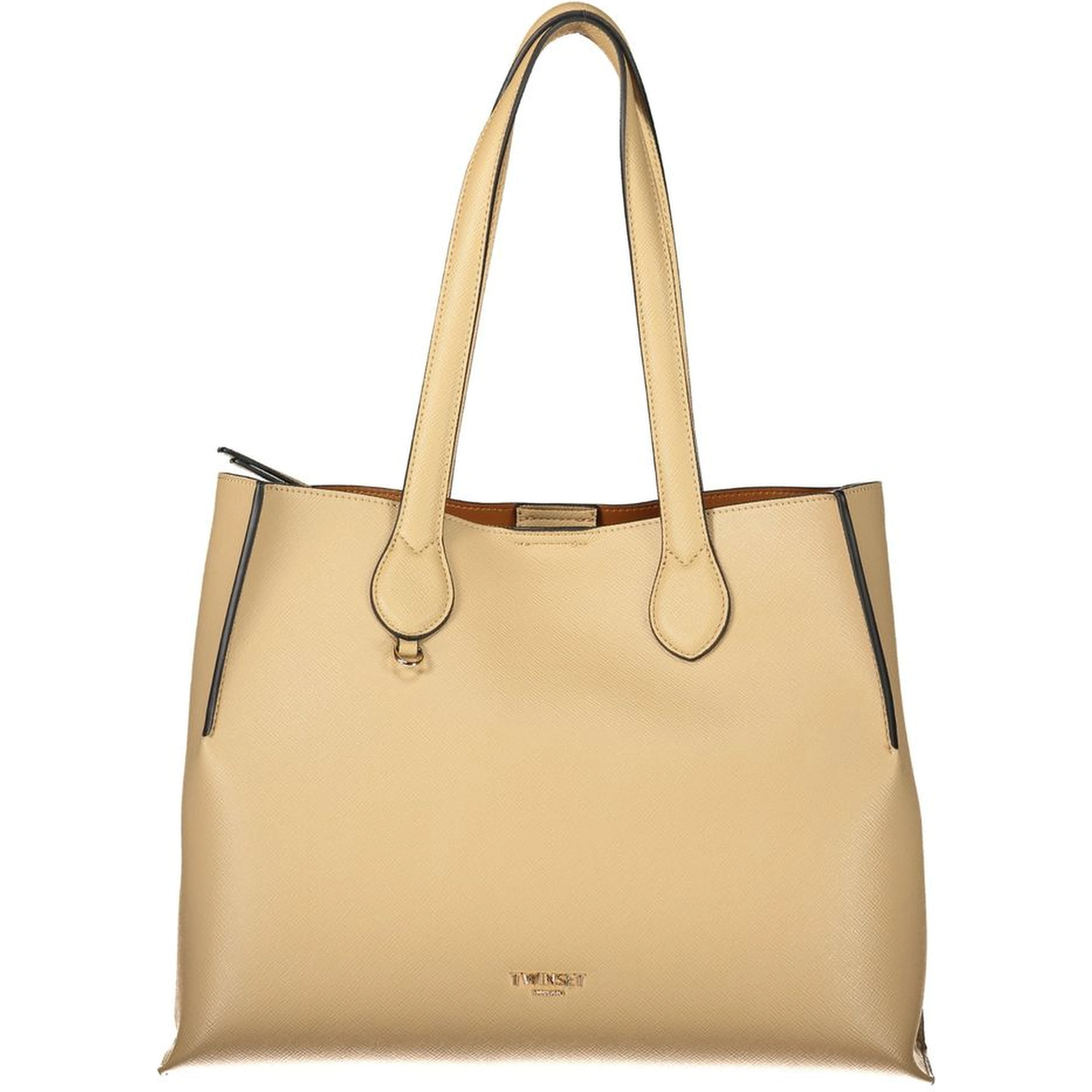 Beige Polyethylene Handbag