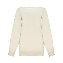 White Viscose Sweatshirt