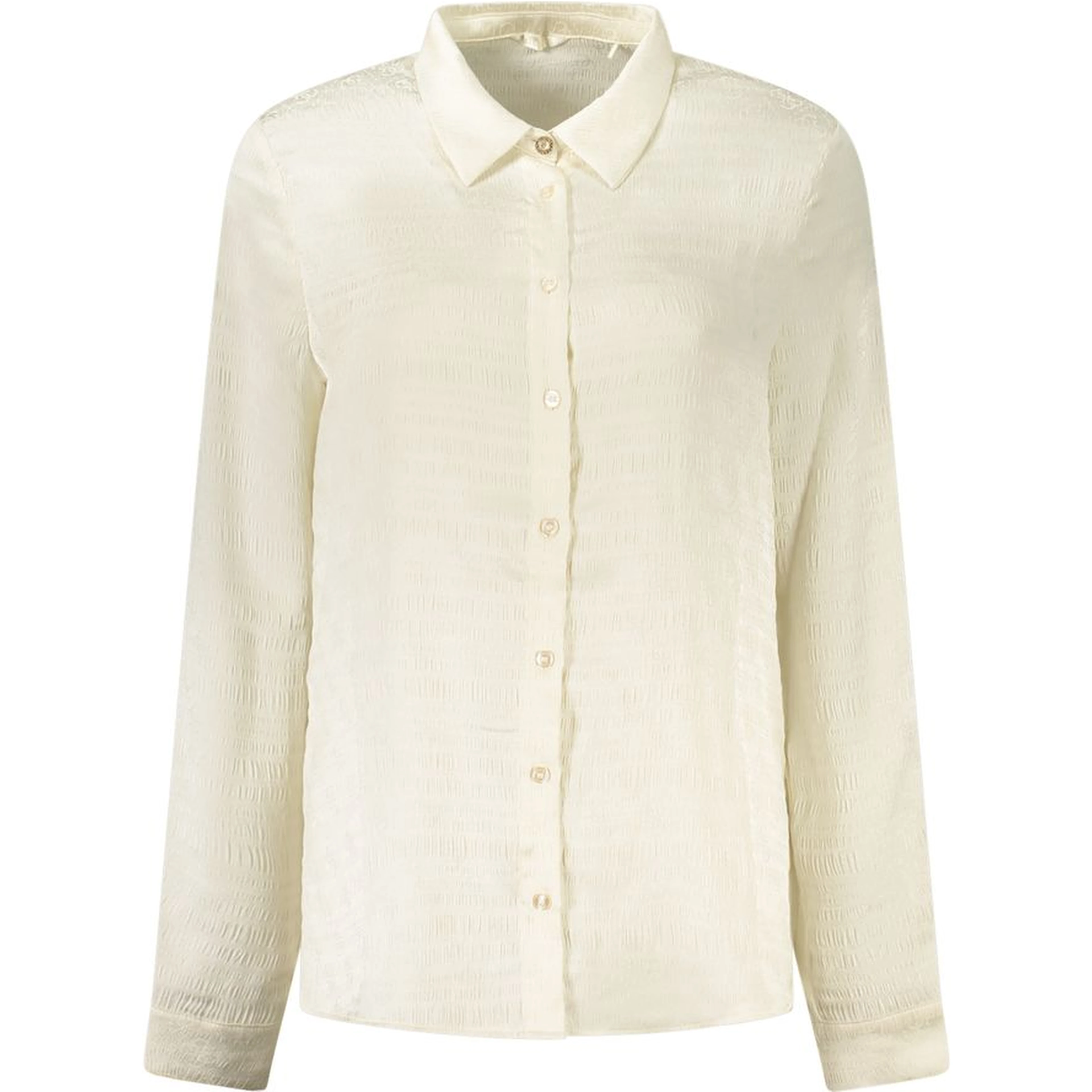 White Polyester Dress Shirt