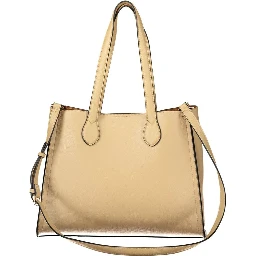Beige Polyethylene Handbag