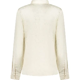 White Polyester Dress Shirt