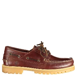 Brown Leather Slip-On Loafers
