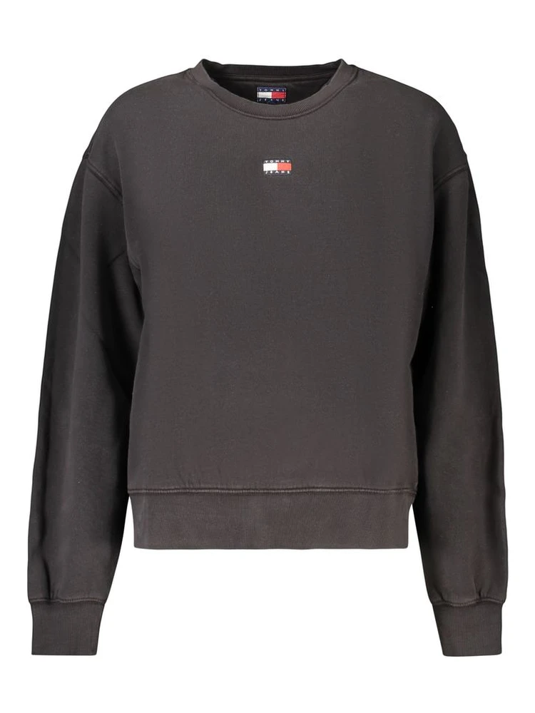 Black Cotton Sweatshirt