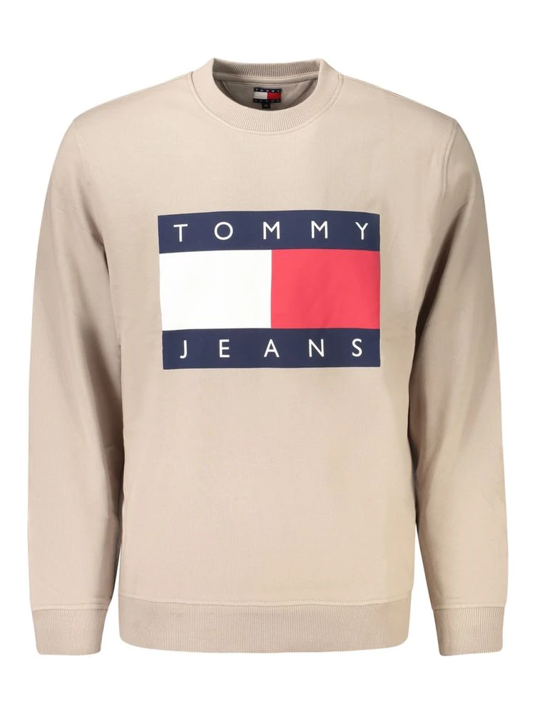 Beige Cotton Men's Sweatshirt