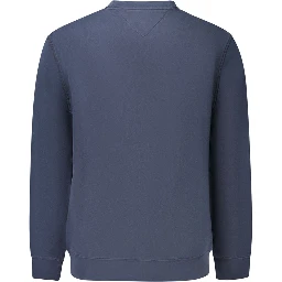 Blue Cotton Men's Sweatshirt