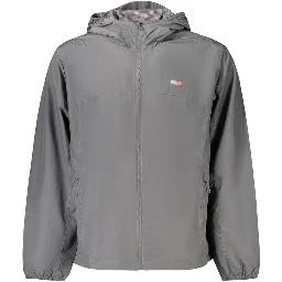 Gray Polyamide Men's Jacket
