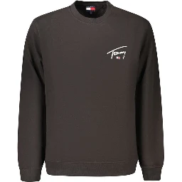 Black Cotton Men's Sweatshirt