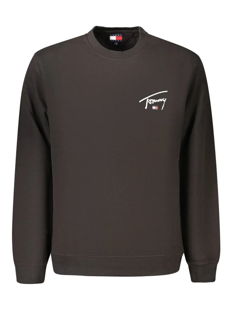 Black Cotton Men's Sweatshirt