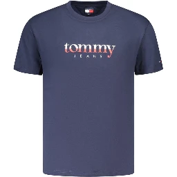 Blue Cotton Men's T-Shirt