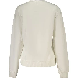 White Cotton Women's Sweatshirt