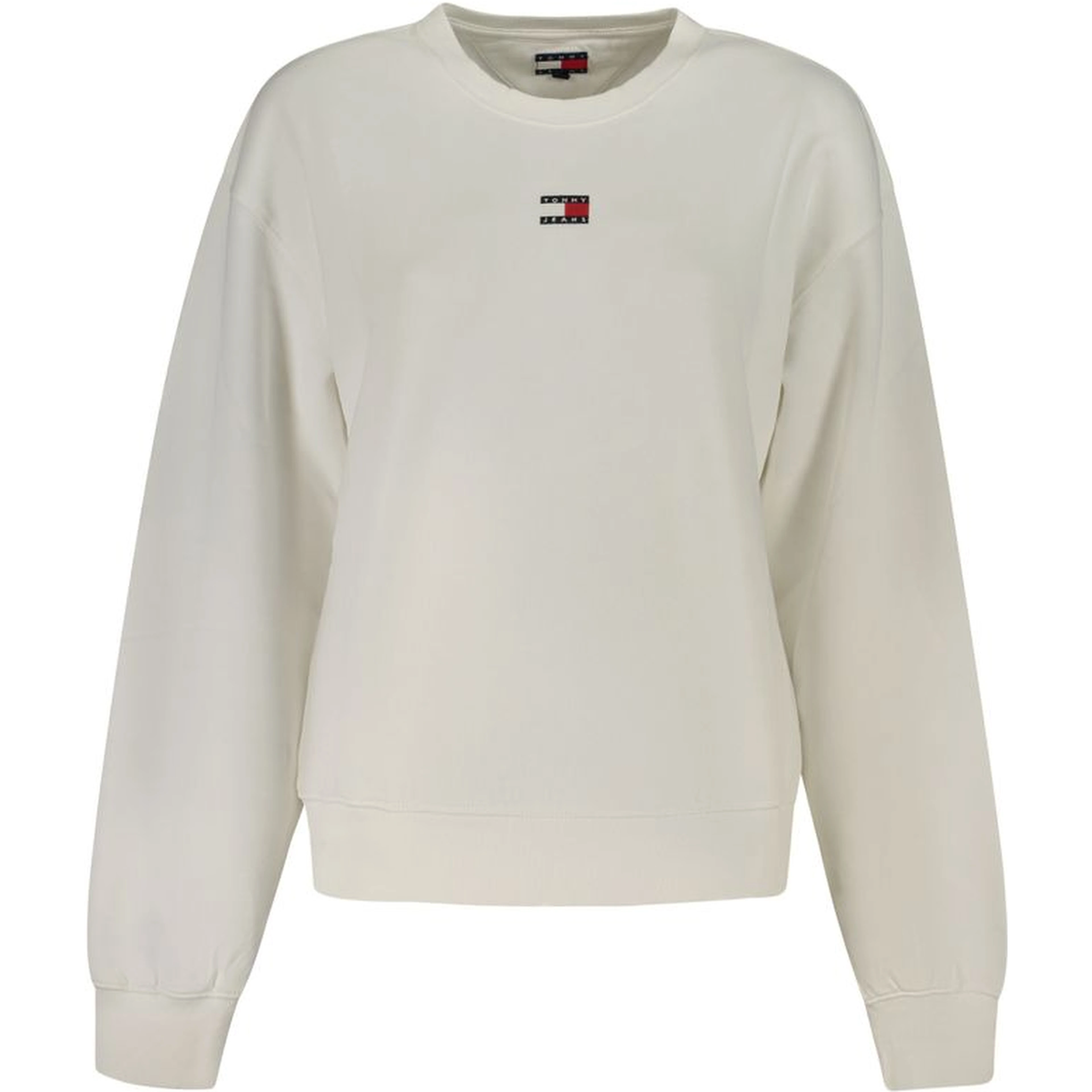 White Cotton Women Sweatshirt