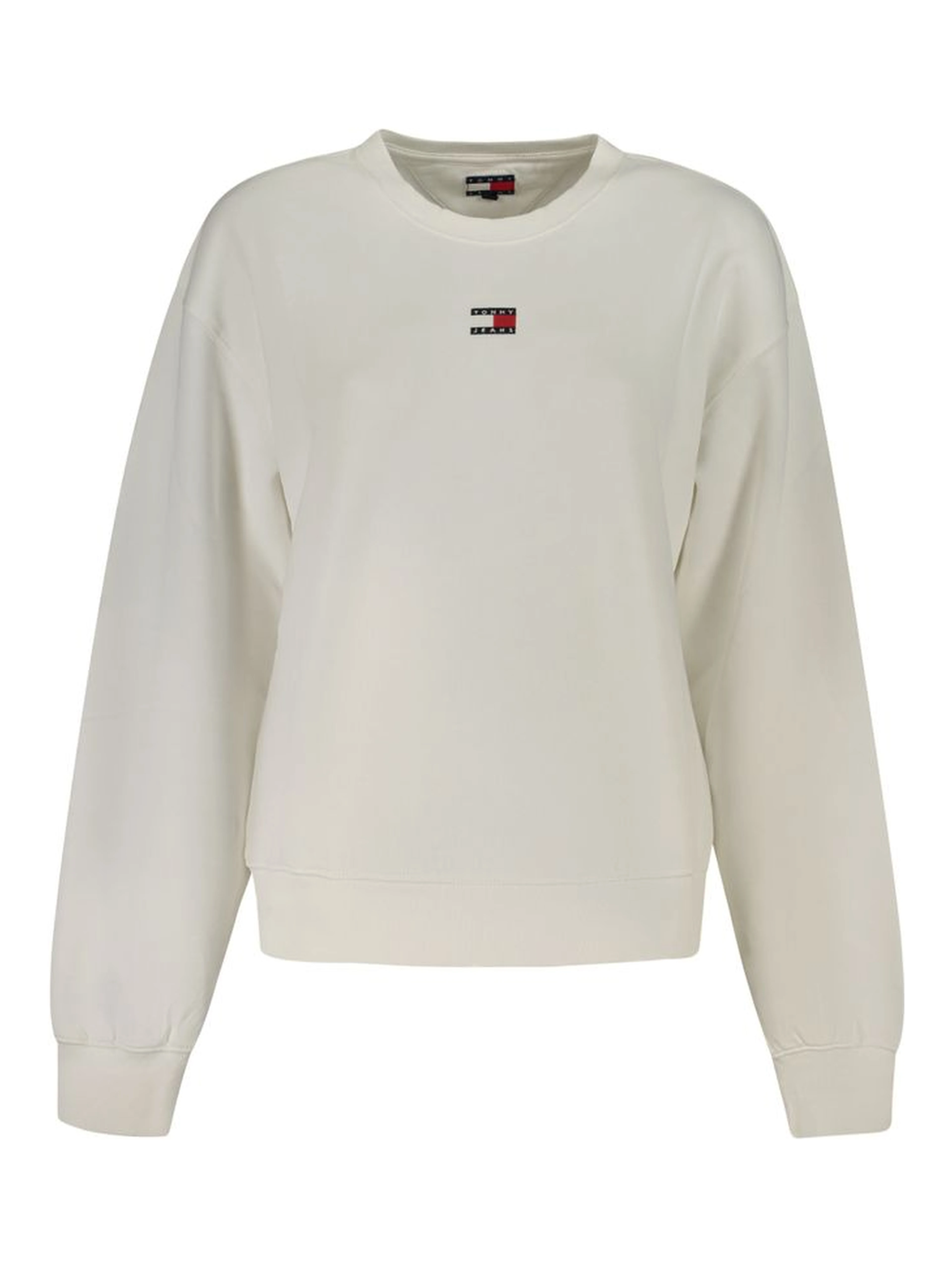 White Cotton Women Sweatshirt