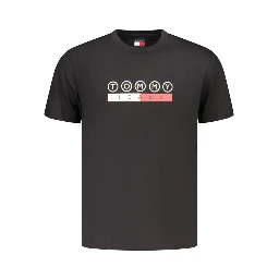 Black Cotton Men's T-Shirt