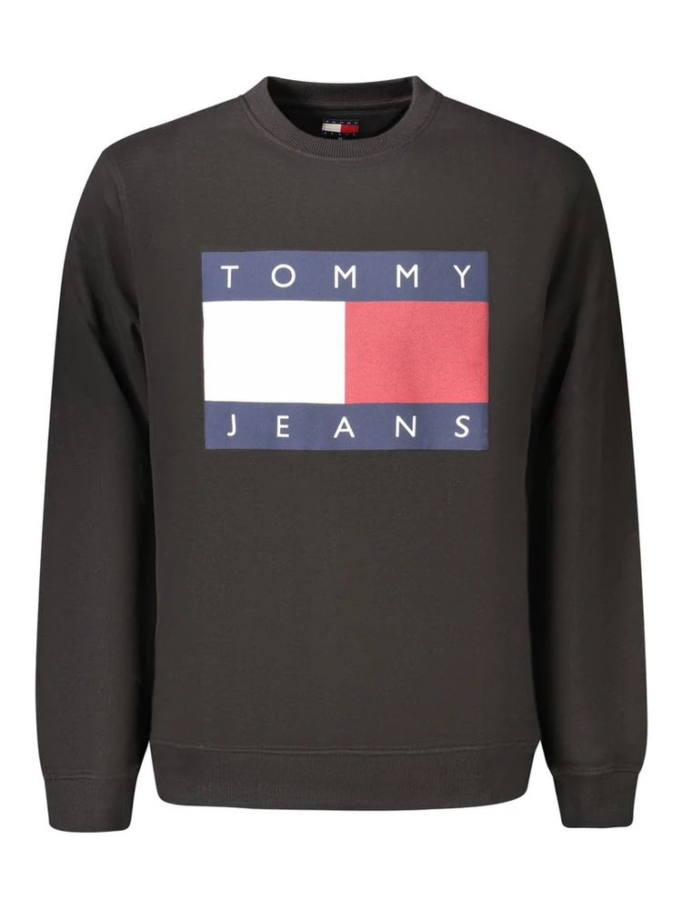 Black Cotton Men's Sweatshirt