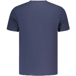 Blue Cotton Men's T-Shirt