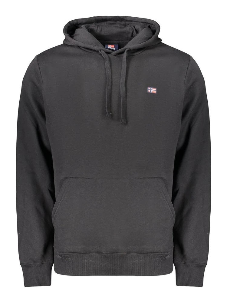 Black Cotton Men's Sweatshirt