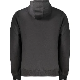 Black Cotton Men's Sweatshirt