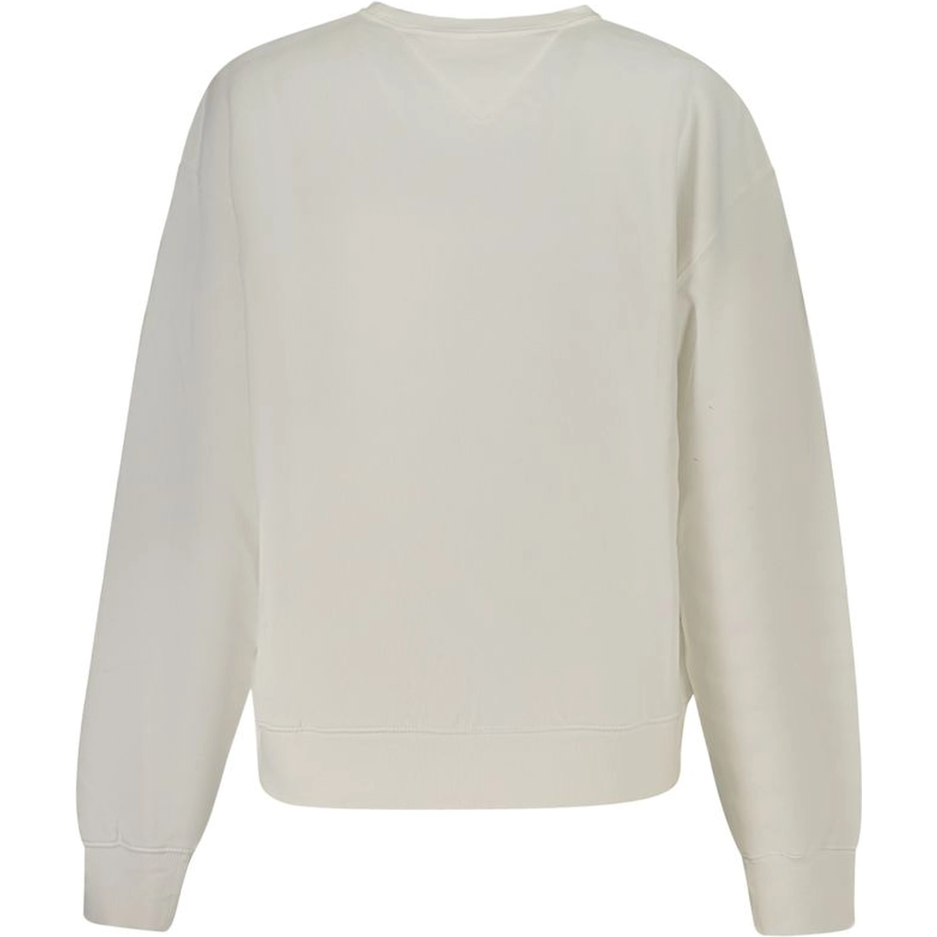 White Cotton Women Sweatshirt