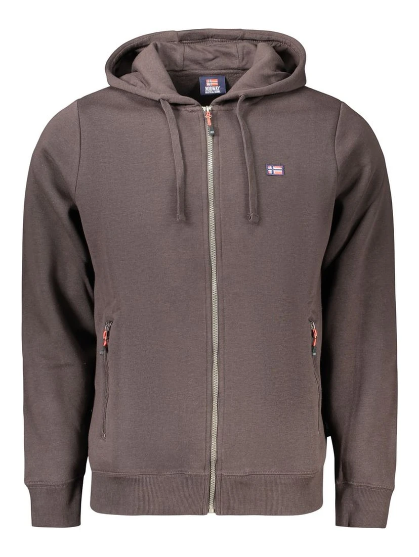 Brown Cotton Men's Sweatshirt