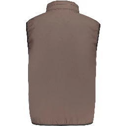 Brown Polyester Men's Vest