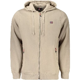 Brown Cotton Menswear Hoodie