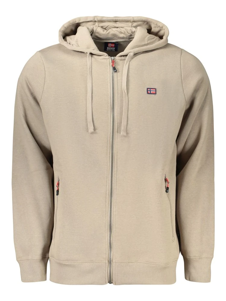 Brown Cotton Menswear Hoodie