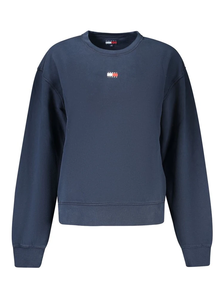 Blue Cotton Womens Sweatshirt
