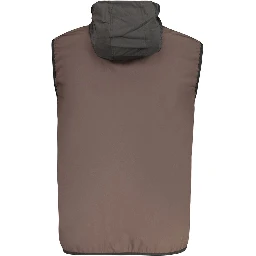 Brown Polyester Men's Vest