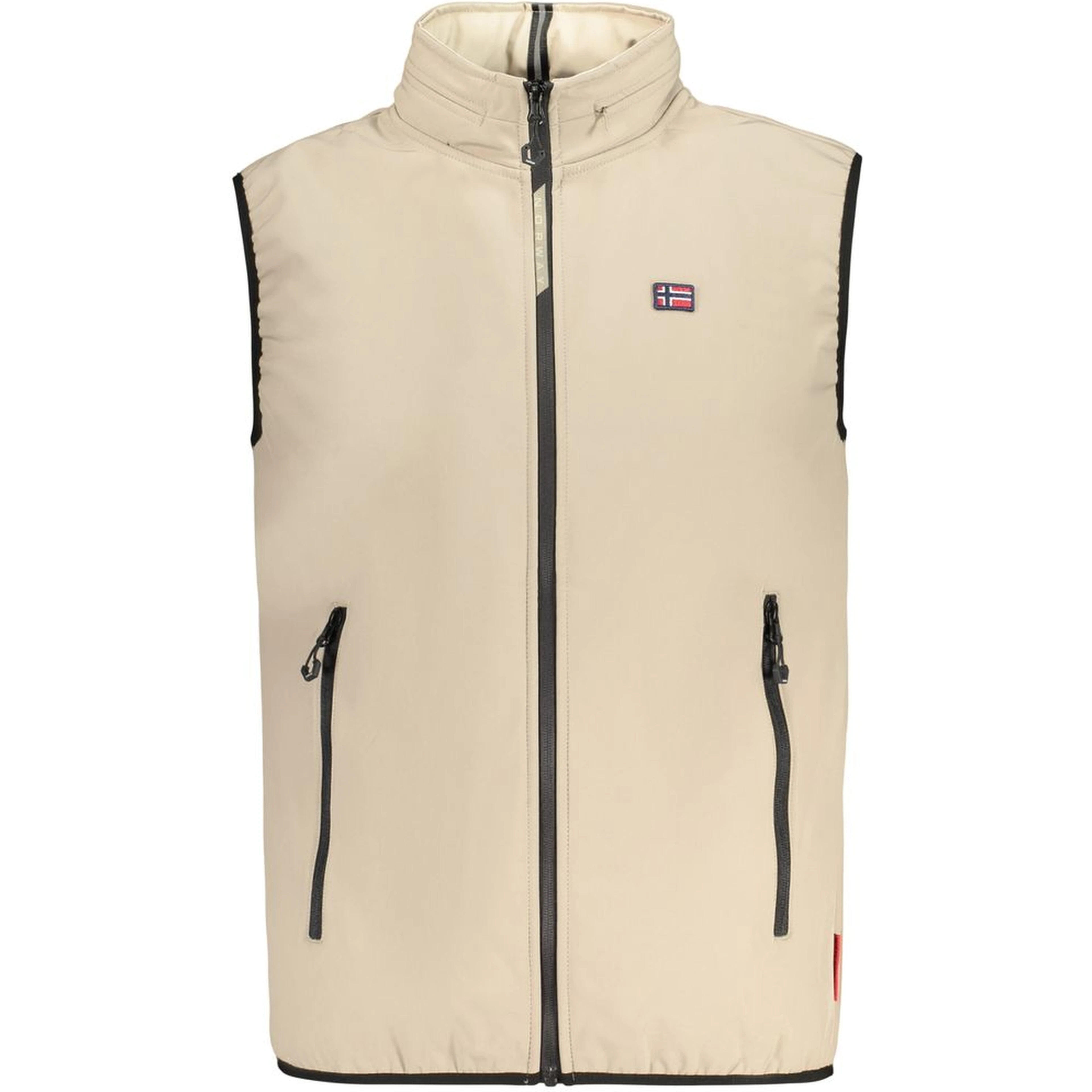 Brown Polyester Men's Vest