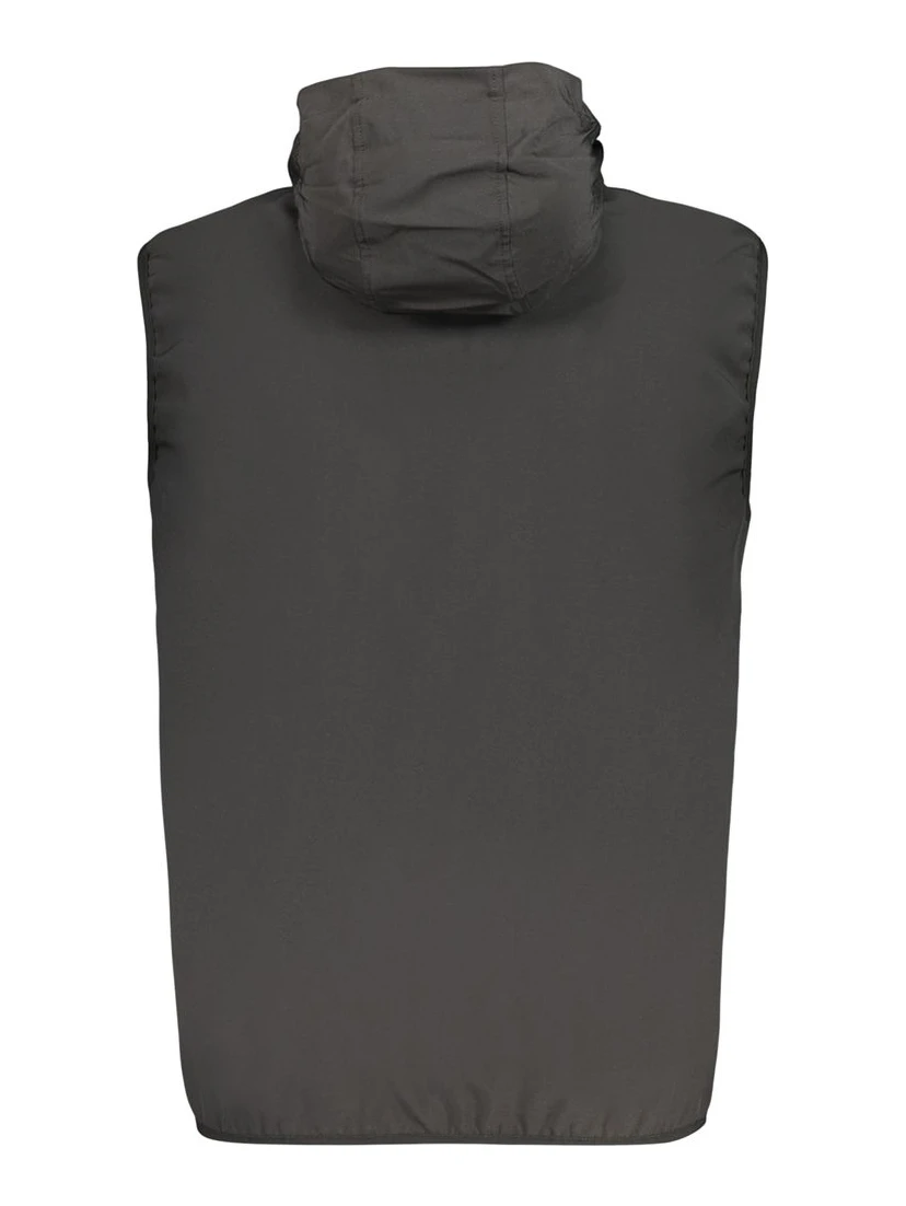 Black Polyester Mens Vest