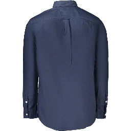 Blue Cotton Men's Shirt