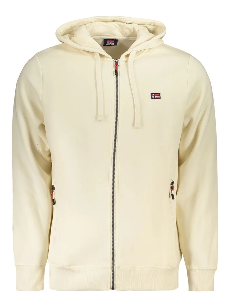 White Cotton Men's Sweatshirt