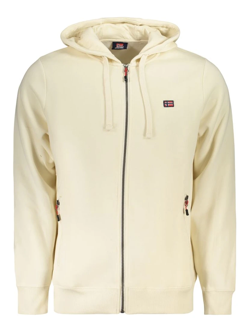 White Cotton Men's Sweatshirt