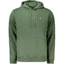 Green Cotton Mens Sweatshirt